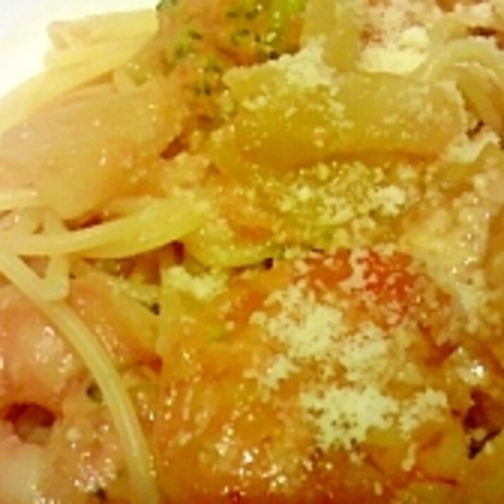 えびのトマトクリームパスタ